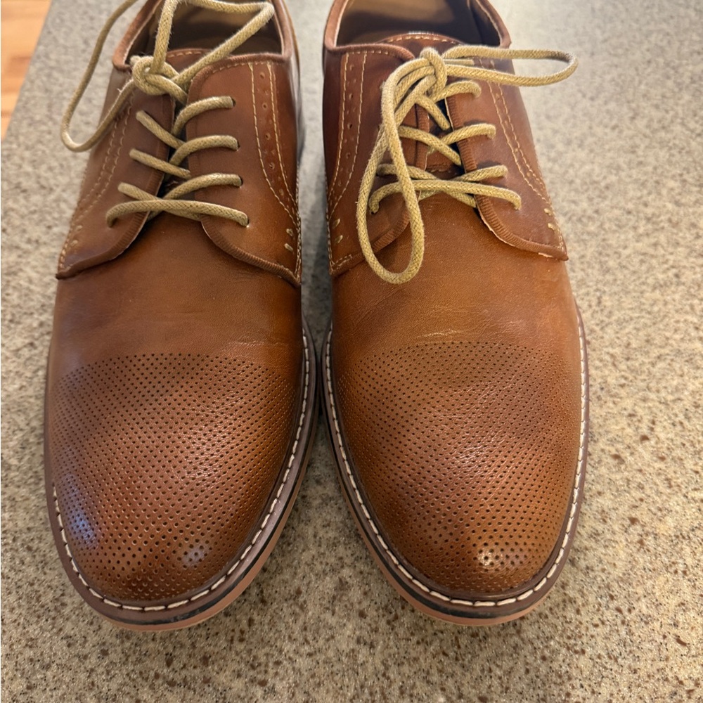 Steve Madden Classic Brown Leather Men's Shoes